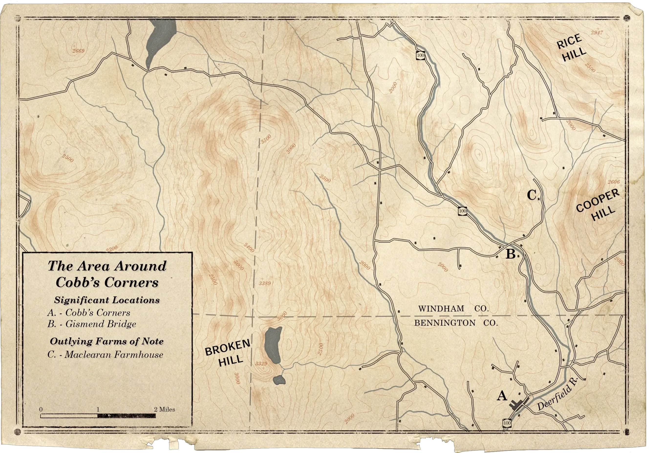 Area around Cobb's Corners