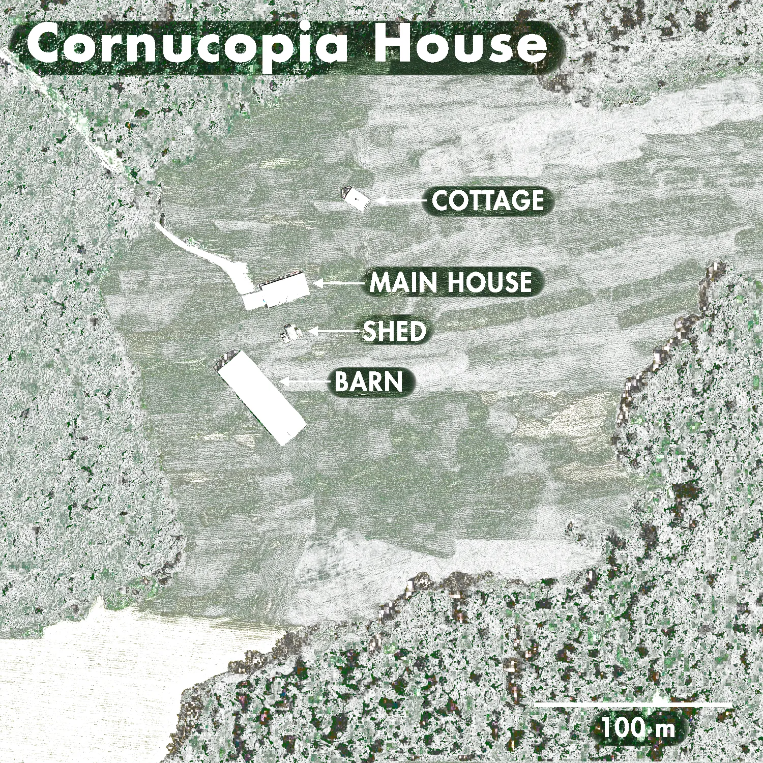 Map of Cornucopia House